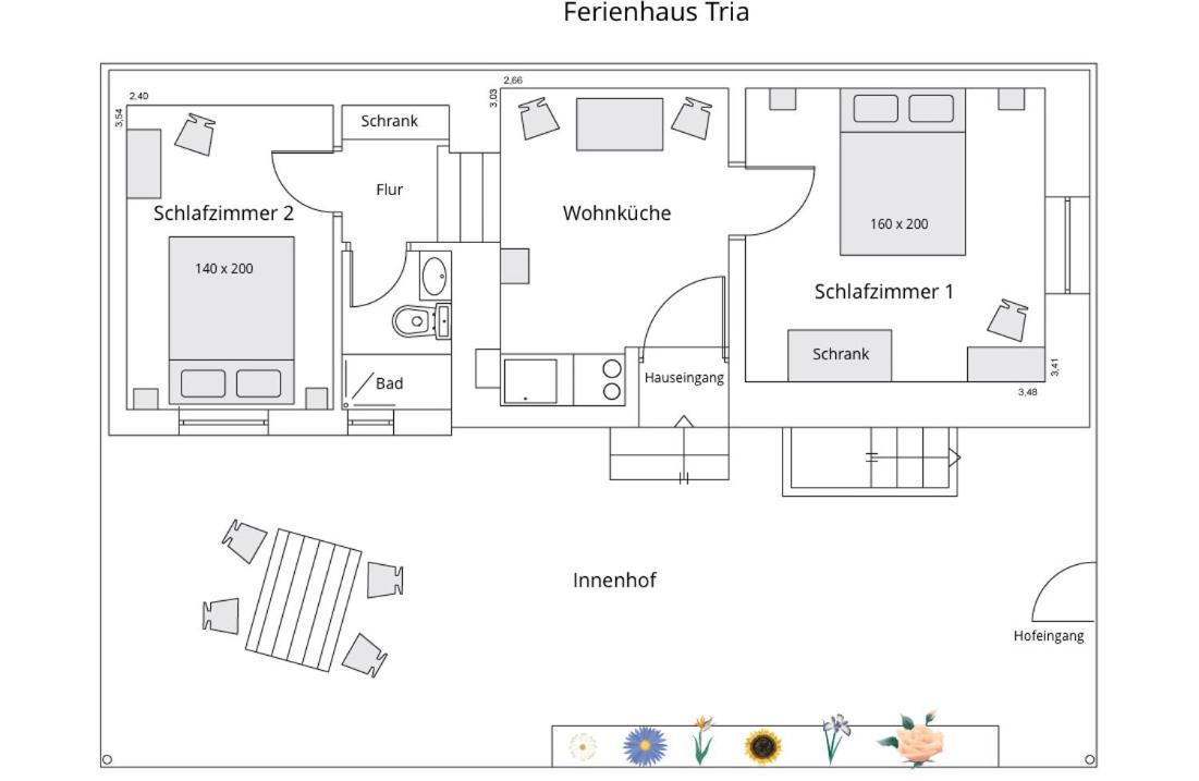 Hébergement de vacances Ferienhaus Triandafilo Pythagóreion
